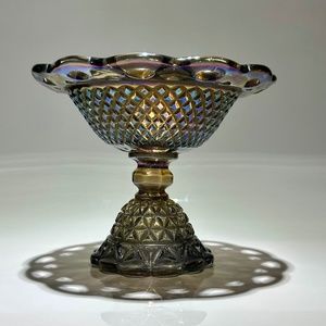 1966 Imperial Carnival Glass Footed Bowl